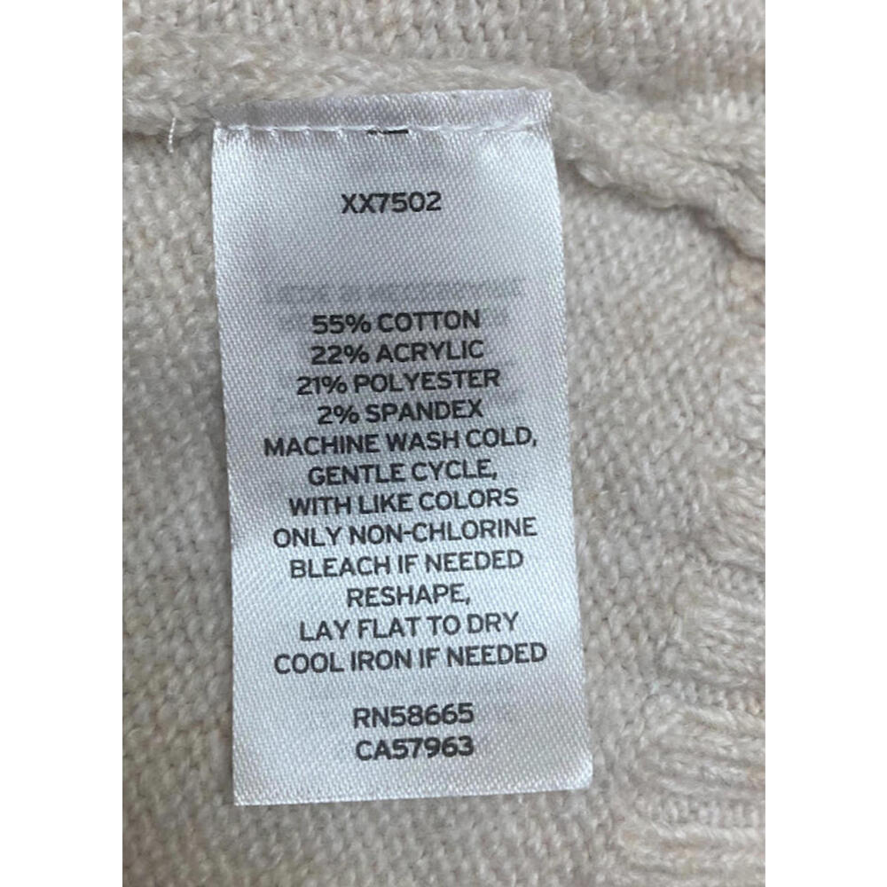BP Nordstrom Pullover Sweater Dress in Light Cream Cotton Acrylic - Picture 7 of 10